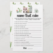 Papier Nom du gâteau Partie jeu avec réponses (Devant / Derrière)