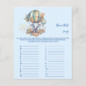 Papier Nom du jeu de Baby shower de chanson (Devant)