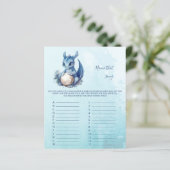 Papier Nom du jeu de Baby shower de chanson (Debout devant)