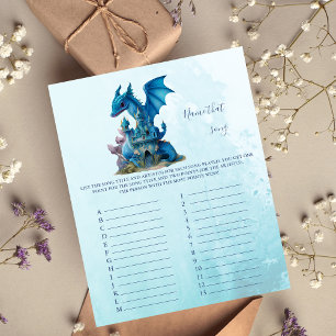 Papier Nom du jeu de Baby shower de chanson