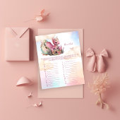 Papier Nom du jeu de Baby shower de chanson