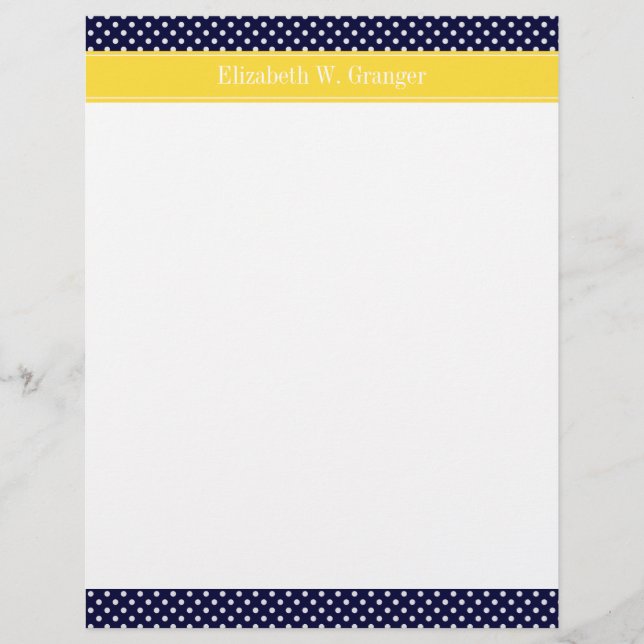 Papier Nom Monogram (Devant)