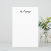 Papier Nom personnel minimaliste moderne professionnel (Debout devant)