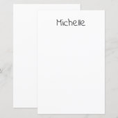 Papier Nom personnel minimaliste moderne professionnel (Devant / Derrière)