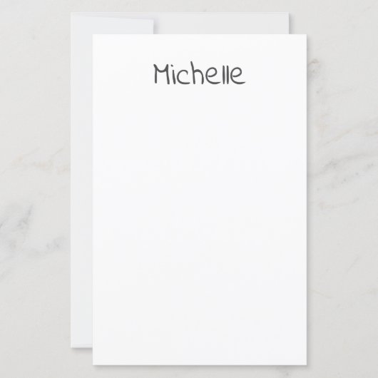 Papier Nom personnel minimaliste moderne professionnel (Devant)