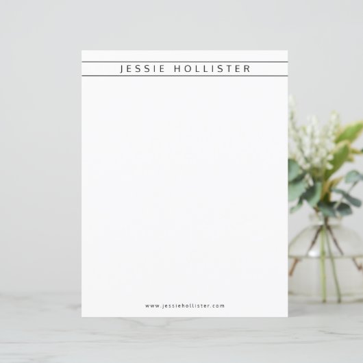 Papier Nom professionnel et informations (Debout devant)