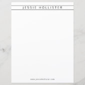 Papier Nom professionnel et informations (Devant)