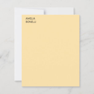 Papier Nom propre Moderne Minimaliste Professionnel Beige