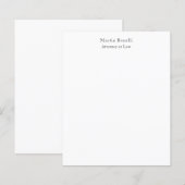 Papier Nom propre personnalisé classique unique (Devant / Derrière)