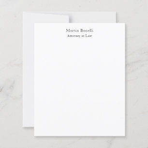 Papier Nom propre personnalisé classique unique