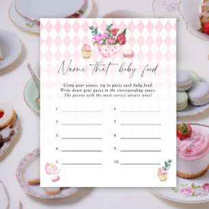 Papier Nom que bébé alimentation jeu de douche - Tea part