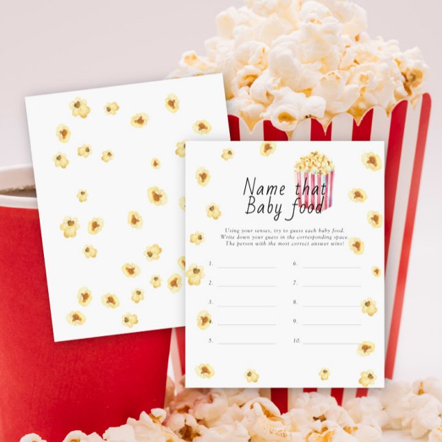 Papier Nom que bébé alimentation jeu - pop-corn (Créateur téléchargé)