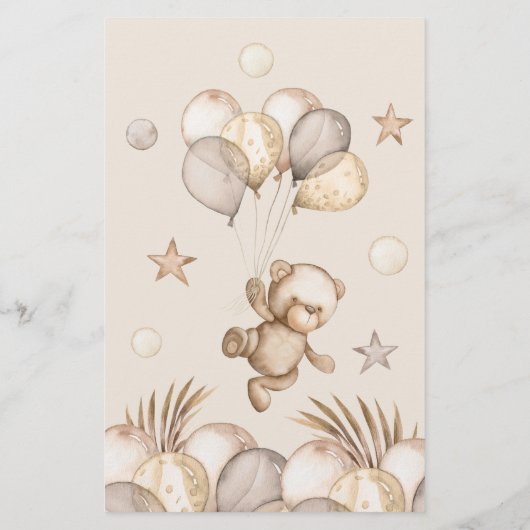 Papier Nommez ce jeu de baby shower de chanson (Dos)