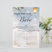 Papier Nommez ce jeu de baby shower de chanson (Debout devant)