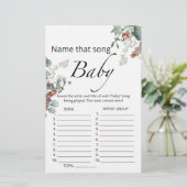 Papier Nommez ce jeu de baby shower de chanson (Debout devant)