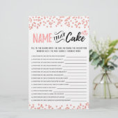Papier Nommez ce jeu de gâteau avec les réponses (Debout devant)