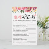 Papier Nommez ce jeu de gâteau avec les réponses (Debout devant)