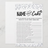 Papier Nommez ce jeu de gâteau avec les réponses (Devant / Derrière)