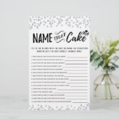 Papier Nommez ce jeu de gâteau avec les réponses (Debout devant)
