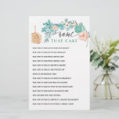 Papier Nommez ce jeu de gâteau de douche de mariée (Debout devant)