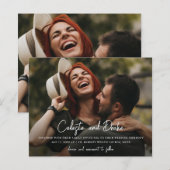 Papier Noms de script budgétaire Photo Mariage (Devant / Derrière)