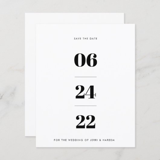 Papier Non-photo Enregistrer la date (Devant / Derrière)