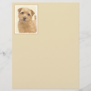 Papier Norfolk Terrier Peinture - Art Chien original