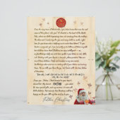 Papier North Pole Personal Christmas Letter From Santa (Debout devant)