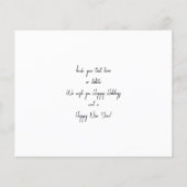 Papier Note de Noël de la cheminée du budget (Dos)