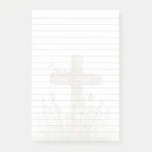Papier-notes adhésifs 3M Post-it® Croix et Fleurs  (Devant)