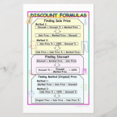 Papier Notes de calcul de remises (Dos)