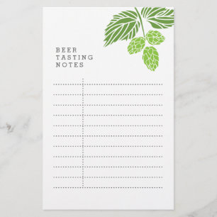 Papier Notes de dégustation de bière, fête, houblon