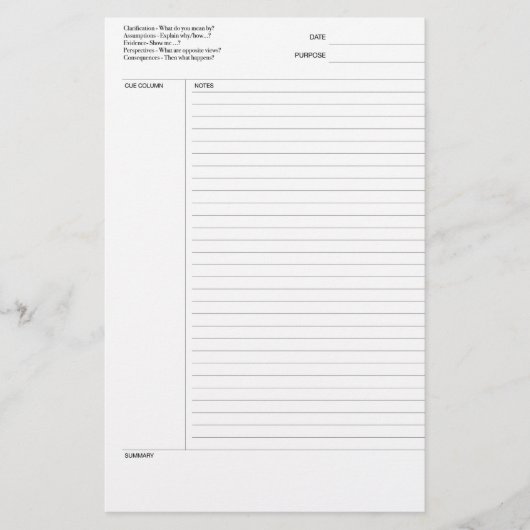 Papier Notes de focus (Devant)