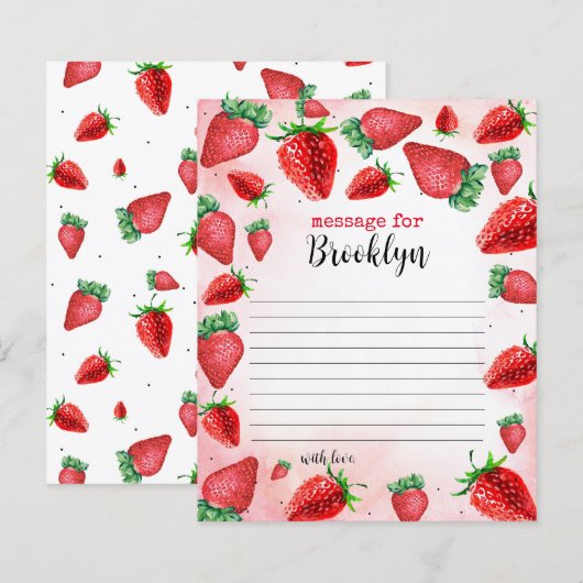 Papier Notes de la capsule de l'heure d'anniversaire de f (Devant / Derrière)