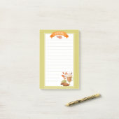 Papier-notes Post-It au parfum de citrouille d'aut (Sur un bureau)
