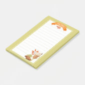 Papier-notes Post-It au parfum de citrouille d'aut (Incliné)