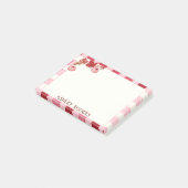 Papier-notes Post-it Citrouille Aquarelle Gingham (Incliné)