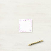 Papier-notes Post-it filigrané papillon violet per (Sur un bureau)