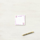 Papier-notes Post-it filigrané personnalisé en vio (Sur un bureau)