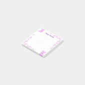 Papier-notes Post-it filigrané renard violet perso (Incliné)