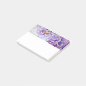 Papier notes Post-it floral art aquarelle Pensée v (Incliné)