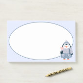 Papier notes Post-It Manchot d'Hiver (Sur un bureau)