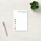 Papier notes Post-it modèle de ligne à points arc- (Bureau)