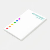 Papier notes Post-it modèle de ligne à points arc- (Incliné)