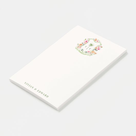 Papier-notes Post-it Monogramme à personnaliser av (Incliné)