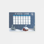 Papier-notes Post-it® Nuit de cabane d'hiver (Devant)