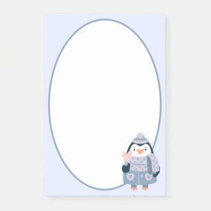 Papier notes Post-It Pingouin d'Hiver