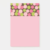 Papier notes Post-It points de polka Candy Rose (Devant)
