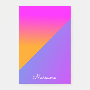 Papier notes Post-it Rose Violet Ombré Lumineux
