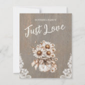 Papier Nothing Fancy Just Love Budget Wedding Invitation (Dos)